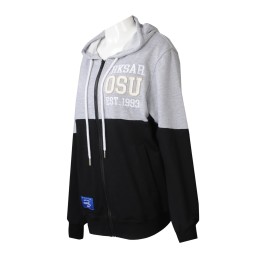 Z521    Sample custom-made contrast women's sweater design zipper hooded sweater printing logo embroidery logo student student association organization joint school Z521    Sample custom-made contrast women's sweater design zipper hooded sweater printing logo embroidery logo student student association organization joint school